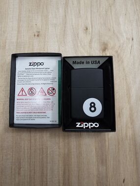 Zippo Black 8-Ball Windproof Lighter